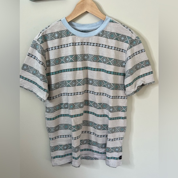 Patterned Short Sleeve Men's Tee - Picture 1 of 8